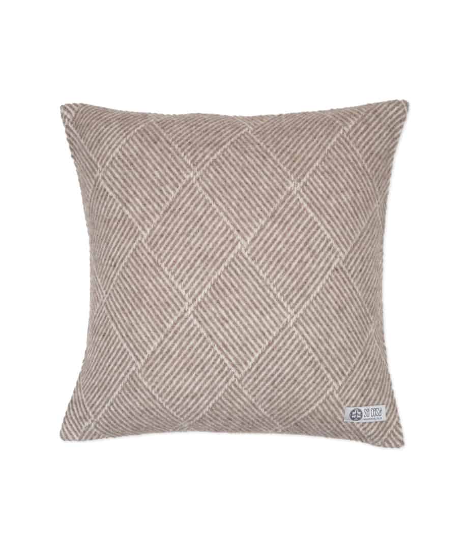 so cosy pure new wool cushion with fringes