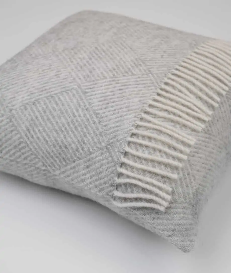undyed Gotland sheep wool cosy cushion