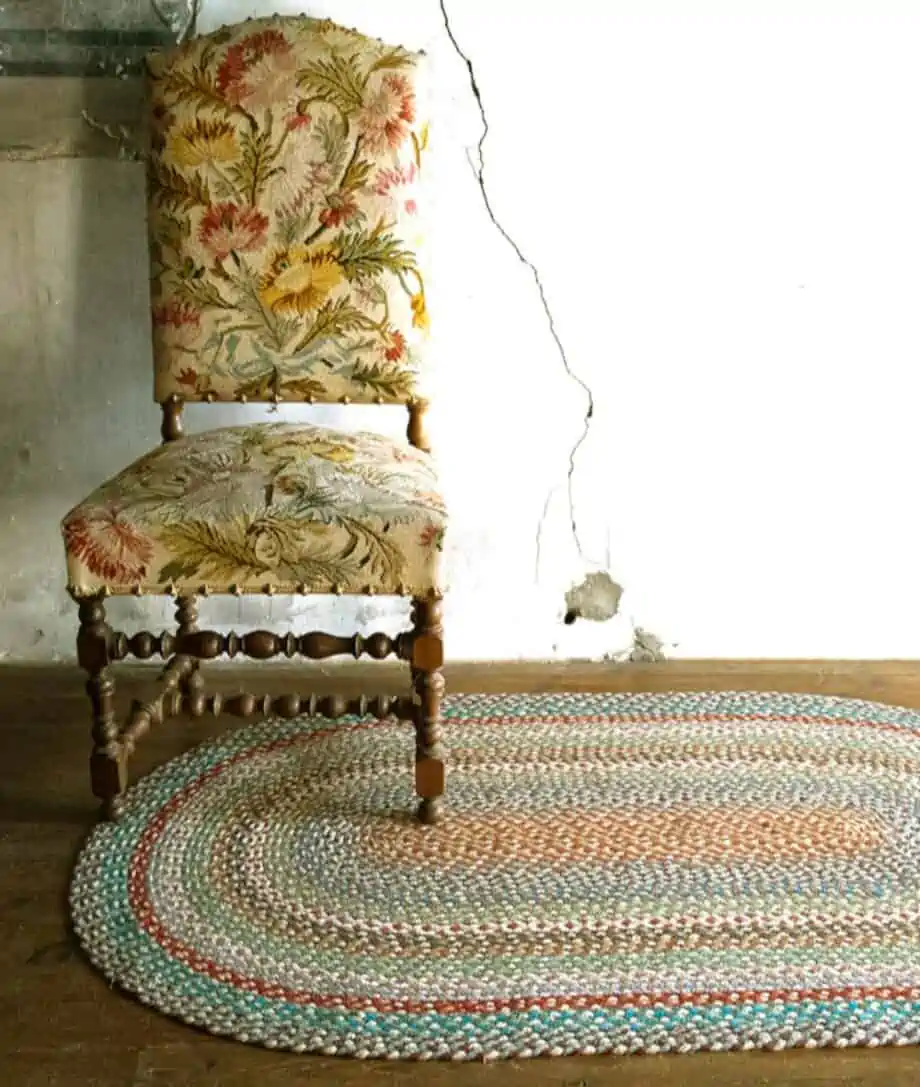 organic jute oval shape rug