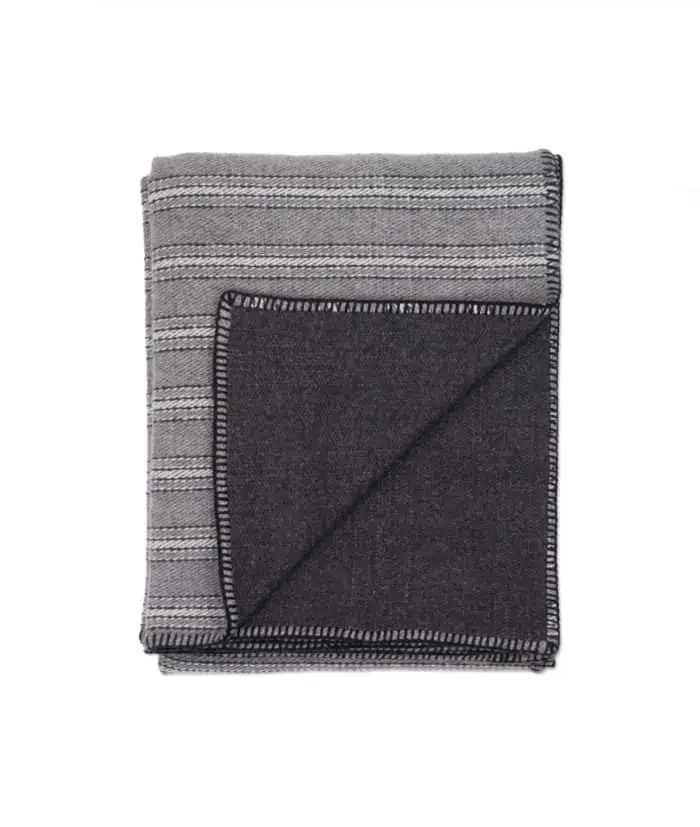 super soft and cosy pure cashmere throw in grey colour
