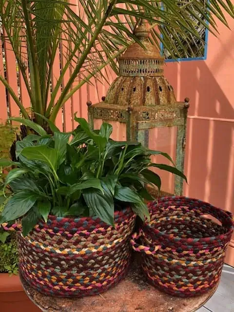shiraz storage organic jute baskets small medium large