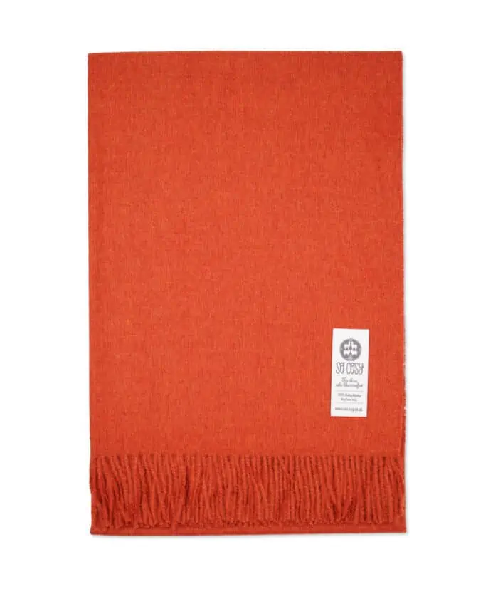 luxury orange blanket