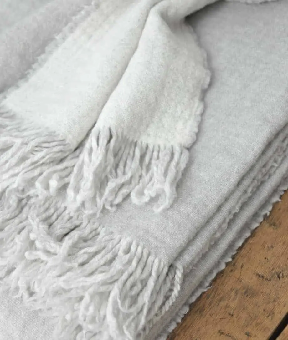 double face soft merino wool blanket