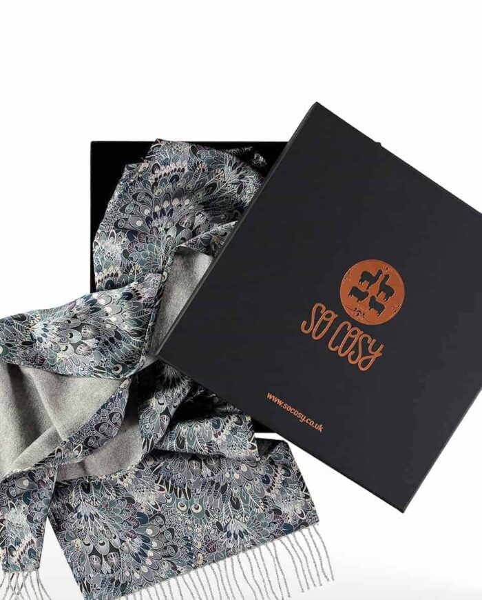 luxury scarf liberty london eben print in gift box