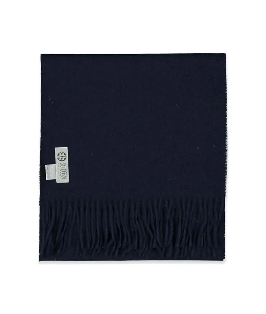 so cosy soft baby alpaca wool scarf in dark navy colour