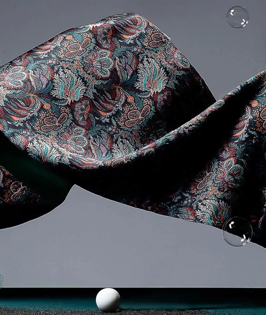 scarf liberty london fabric paisley corals print