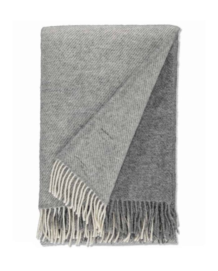 sustainable, ethical, natural Gotland undyed wool large grey throw blanket
