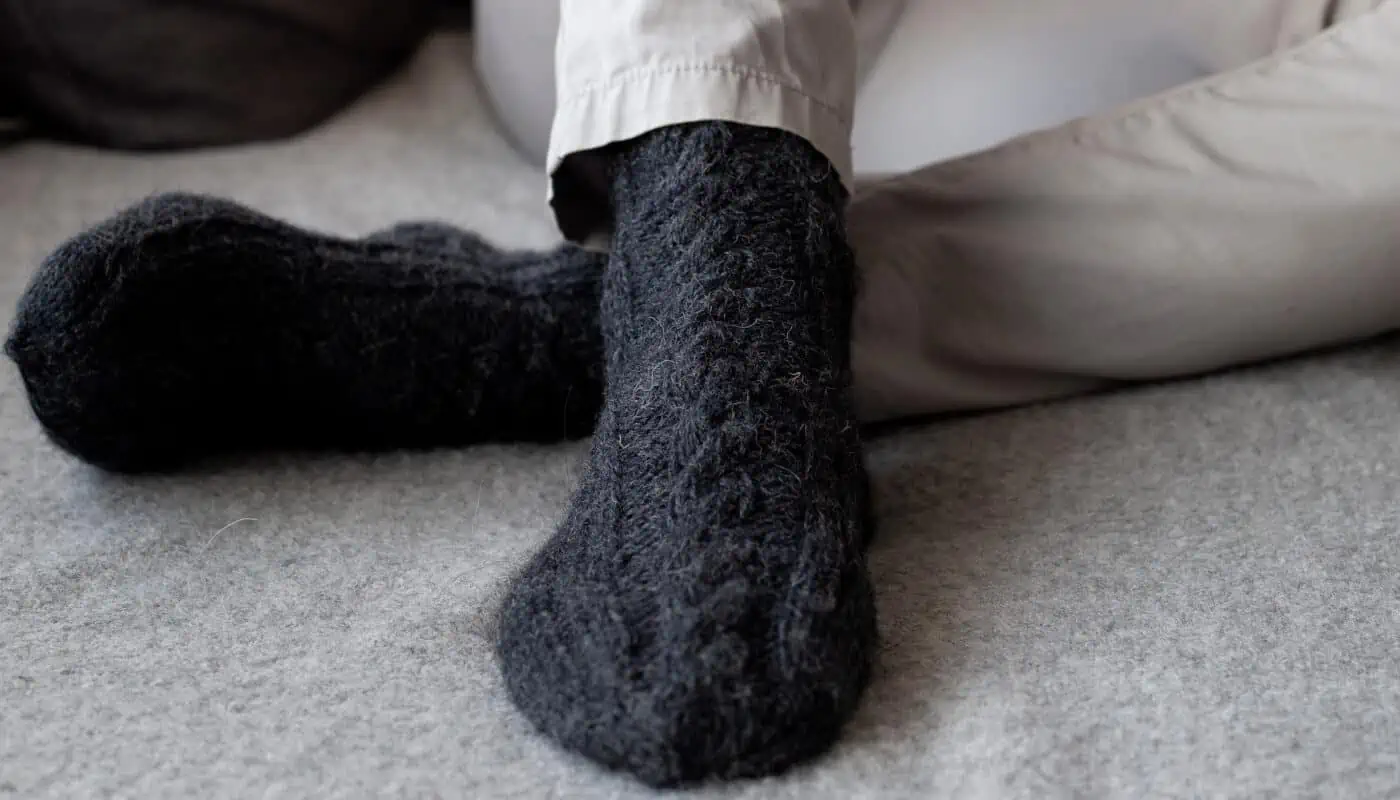charcoal grey merino wool socks
