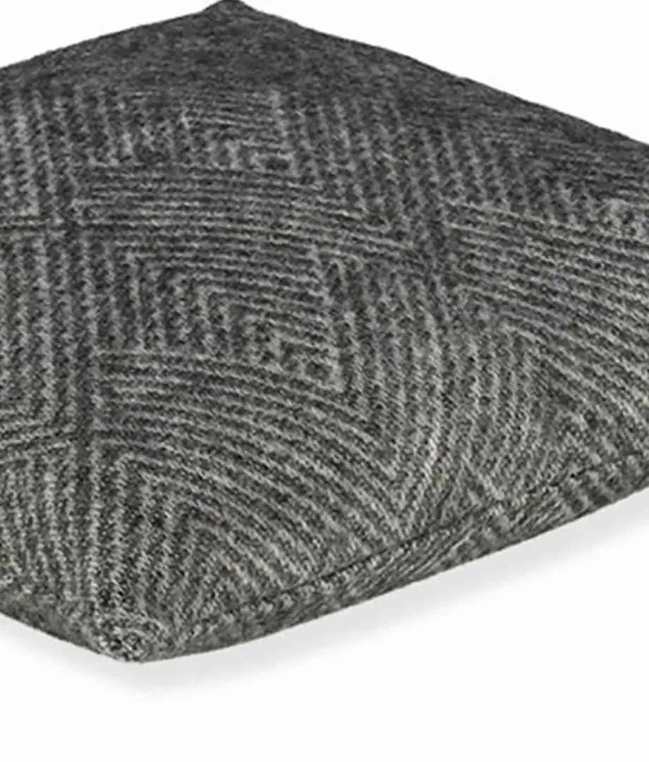 Donell charcoal grey Gotland wool cushion