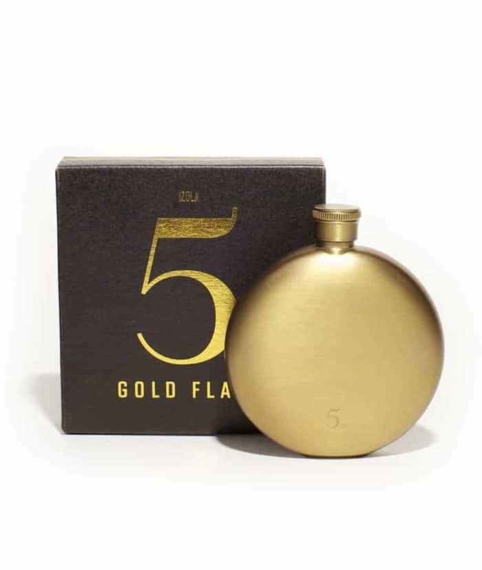stainless steel gold flask 5oz