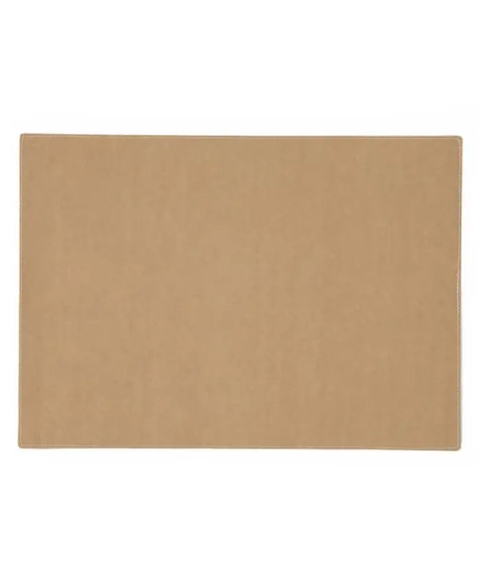 rectangular placemat in camel colour