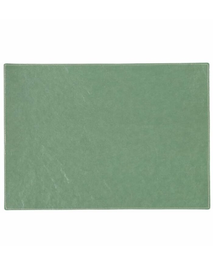 rectangular placemat in salvia green colour