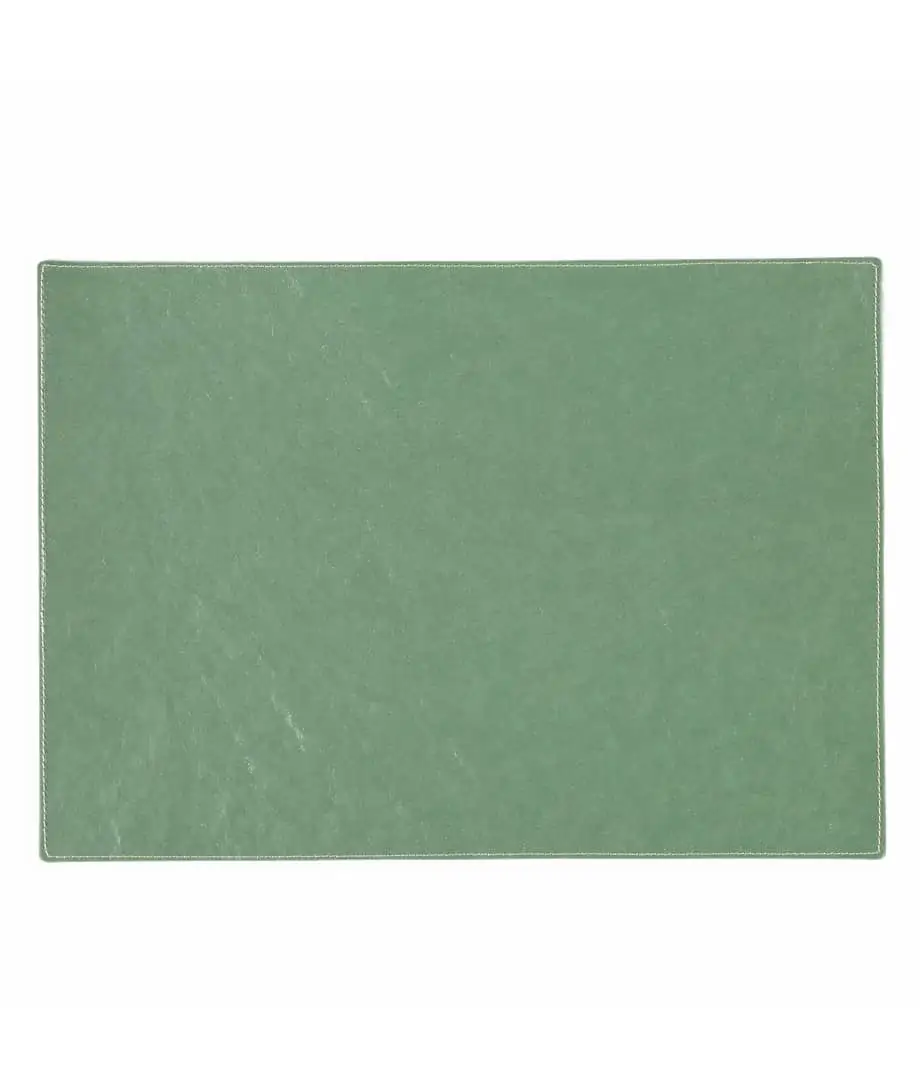 rectangular placemat in salvia green colour