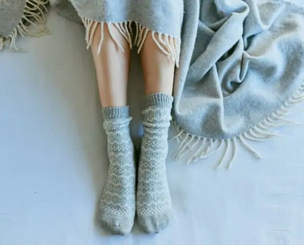 Wool socks and blanket