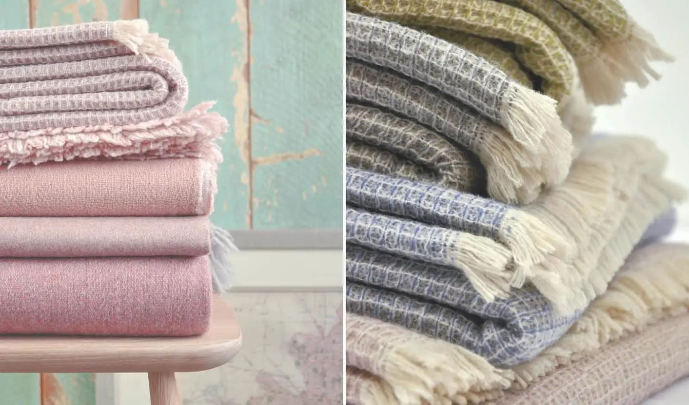 Spring style wool blankets