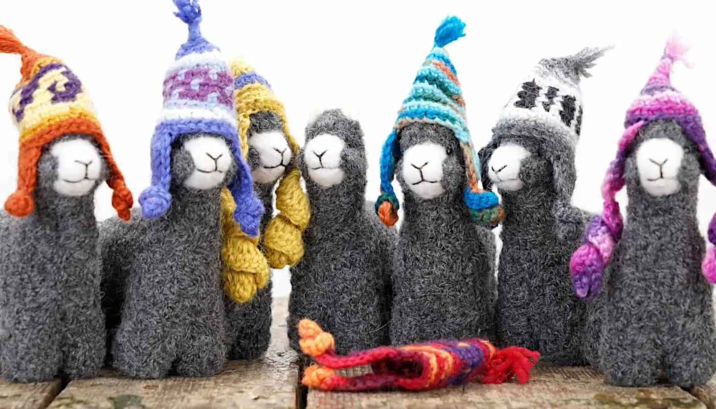Peruvian handmade alpaca toys