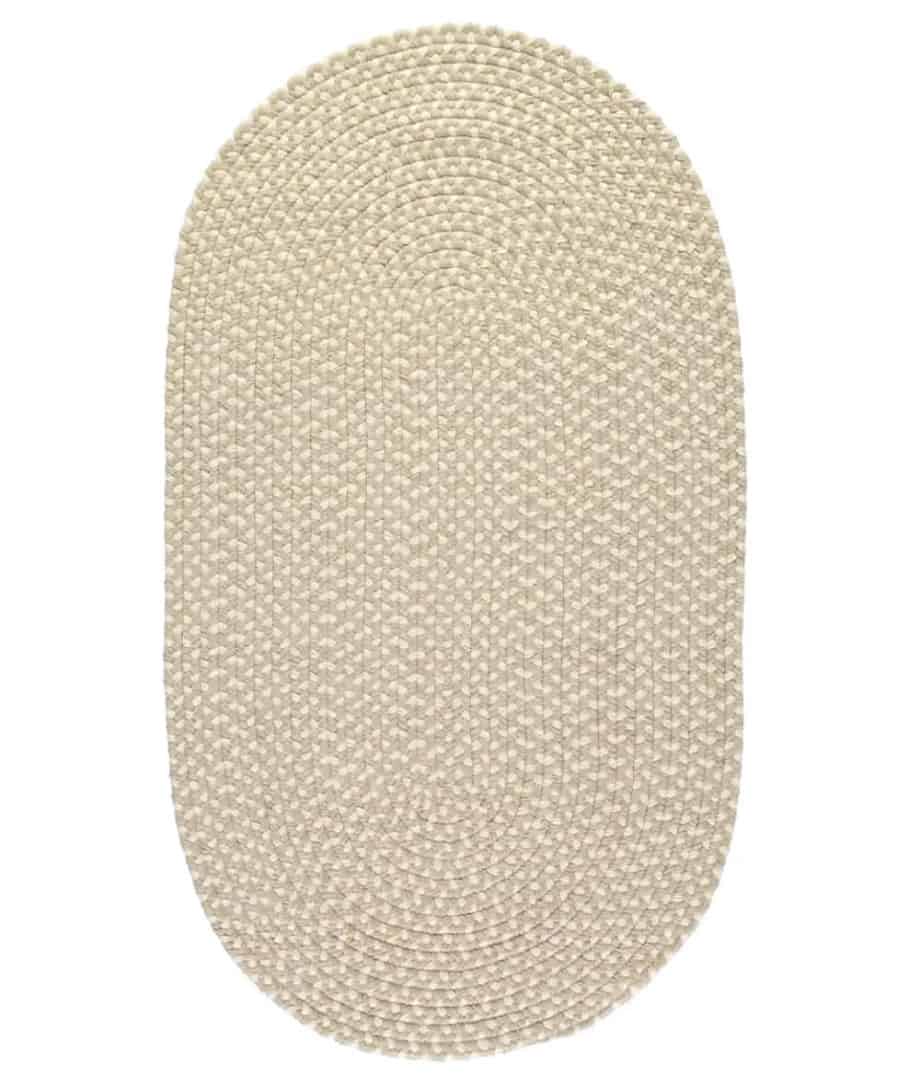 beige eco recycled plastic cosy rug