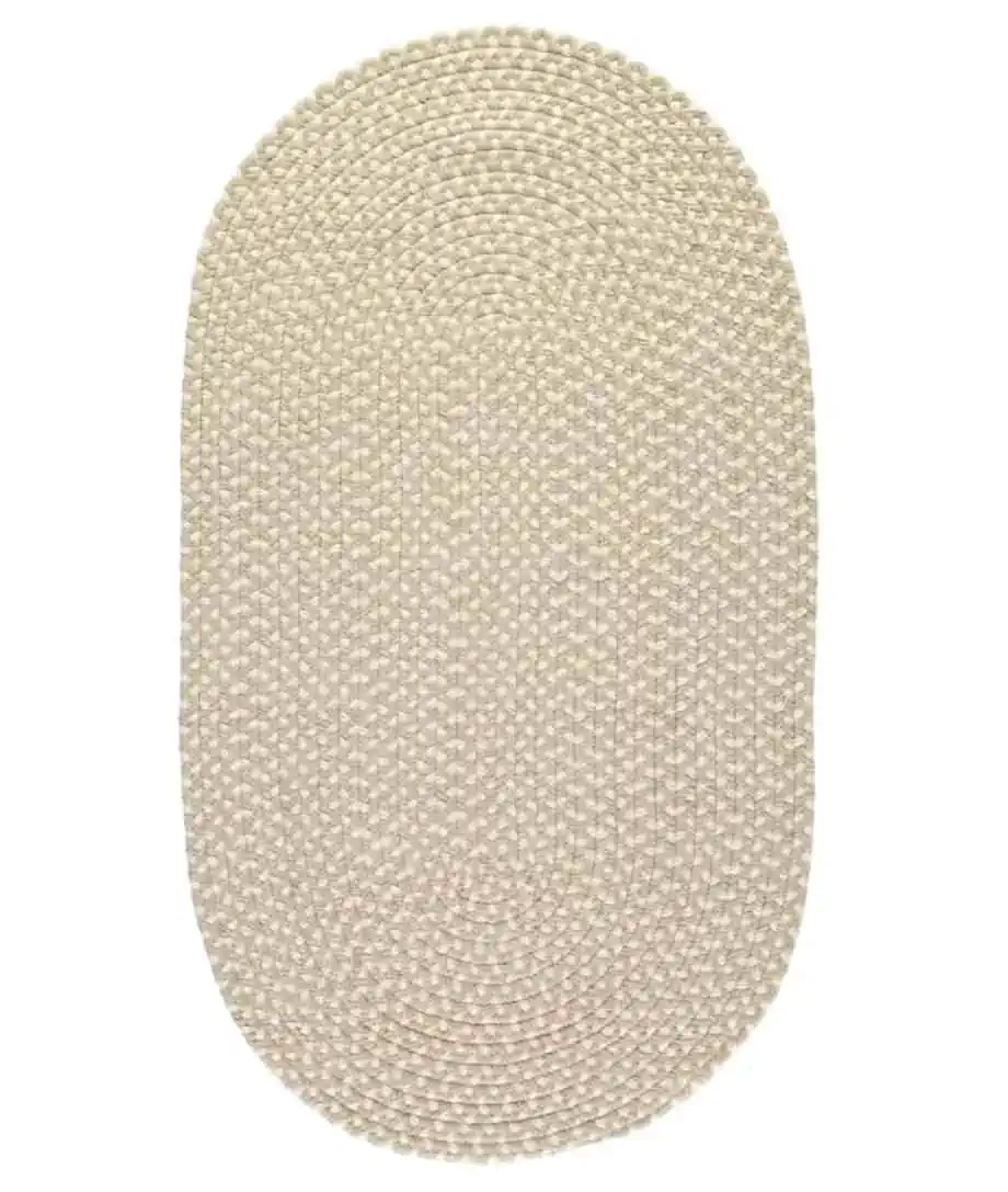 beige eco recycled plastic cosy rug