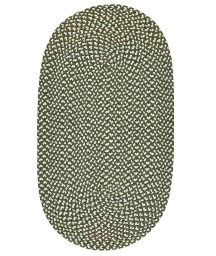 Olive green rug