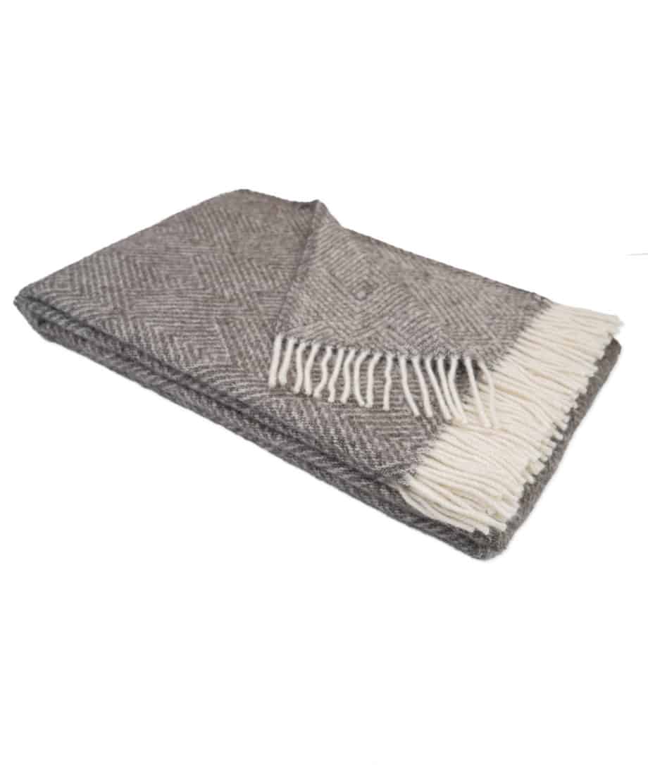 undyed pure gotland wool cosy throw