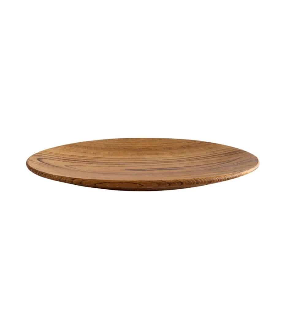 teak root wood placemat plate