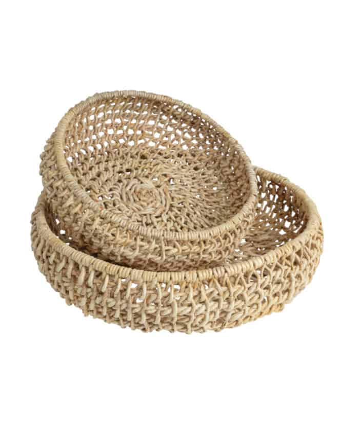 abaca fibre baskets