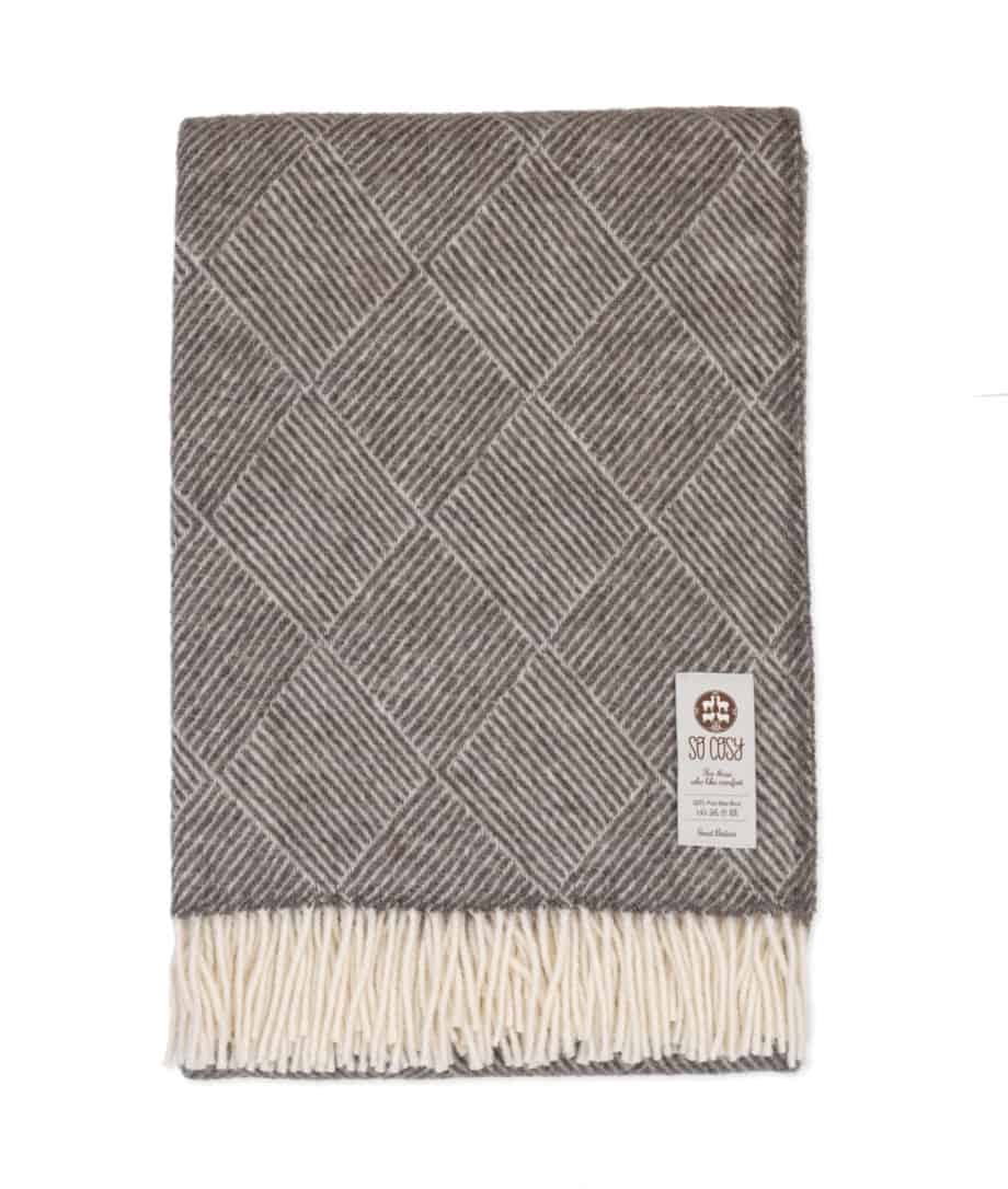 soft pure wool cosy throw