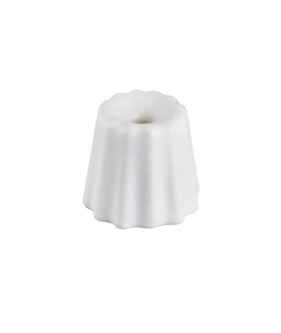 porcelain candle holder in matte white colour