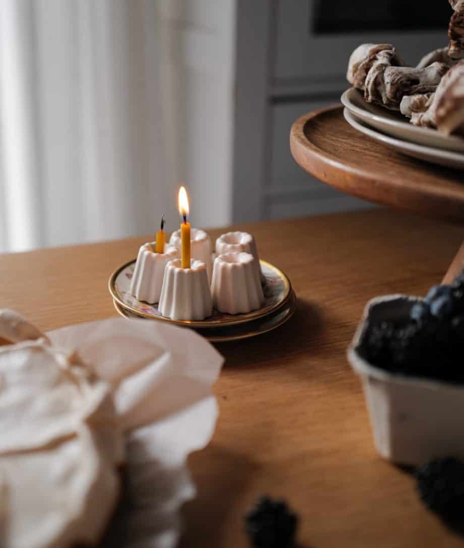 porcelain candle holders by so cosy