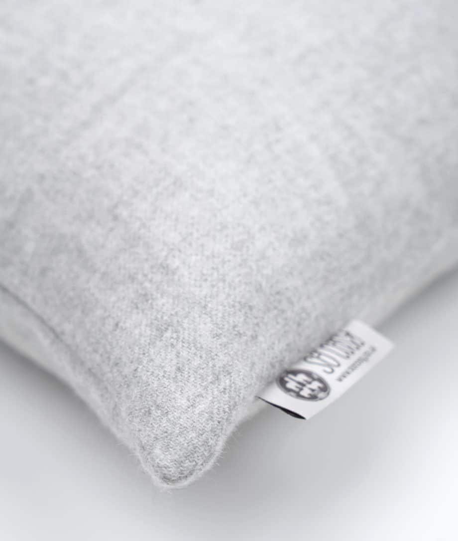 the best quality baby alpaca wool silver grey emma cushion
