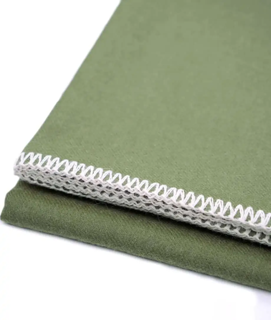 cosy baby aplaca wooll throw wrap in asparagus green colour