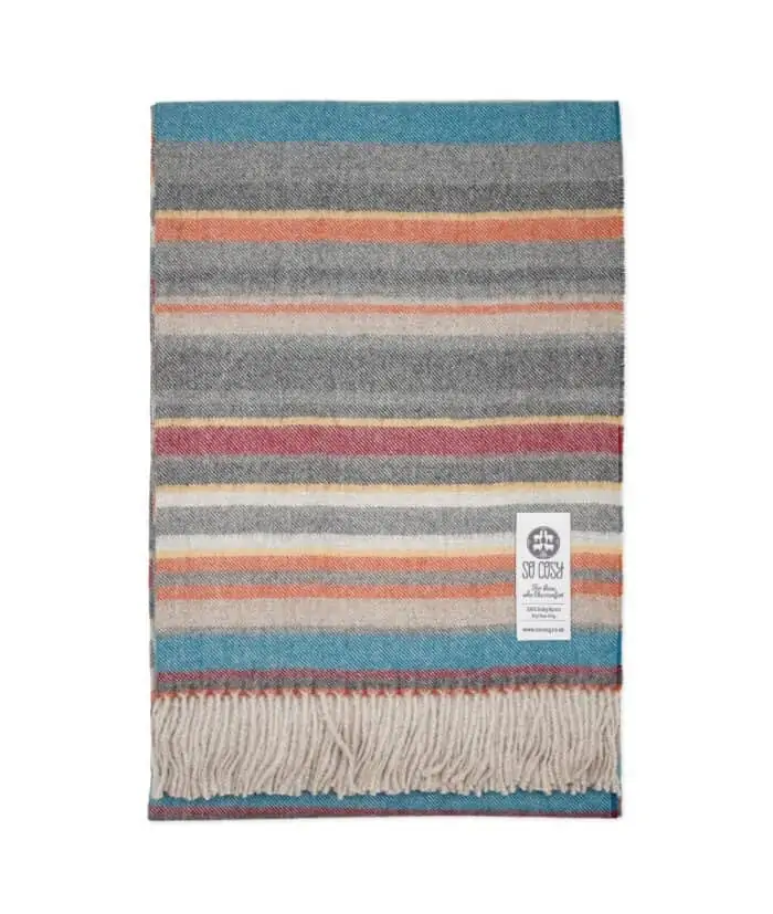 so cosy and luxury pure baby alpaca wool throw blanket