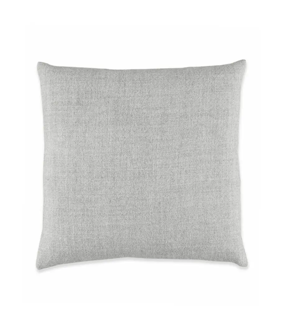 Callao charcoal grey and light grey reversible baby alpaca wool cushion