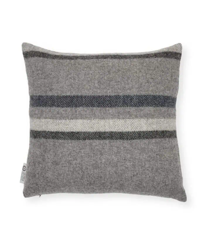 Dale luxuriouse Scandinavian wool cosy cushion to buy online in grey nany colour