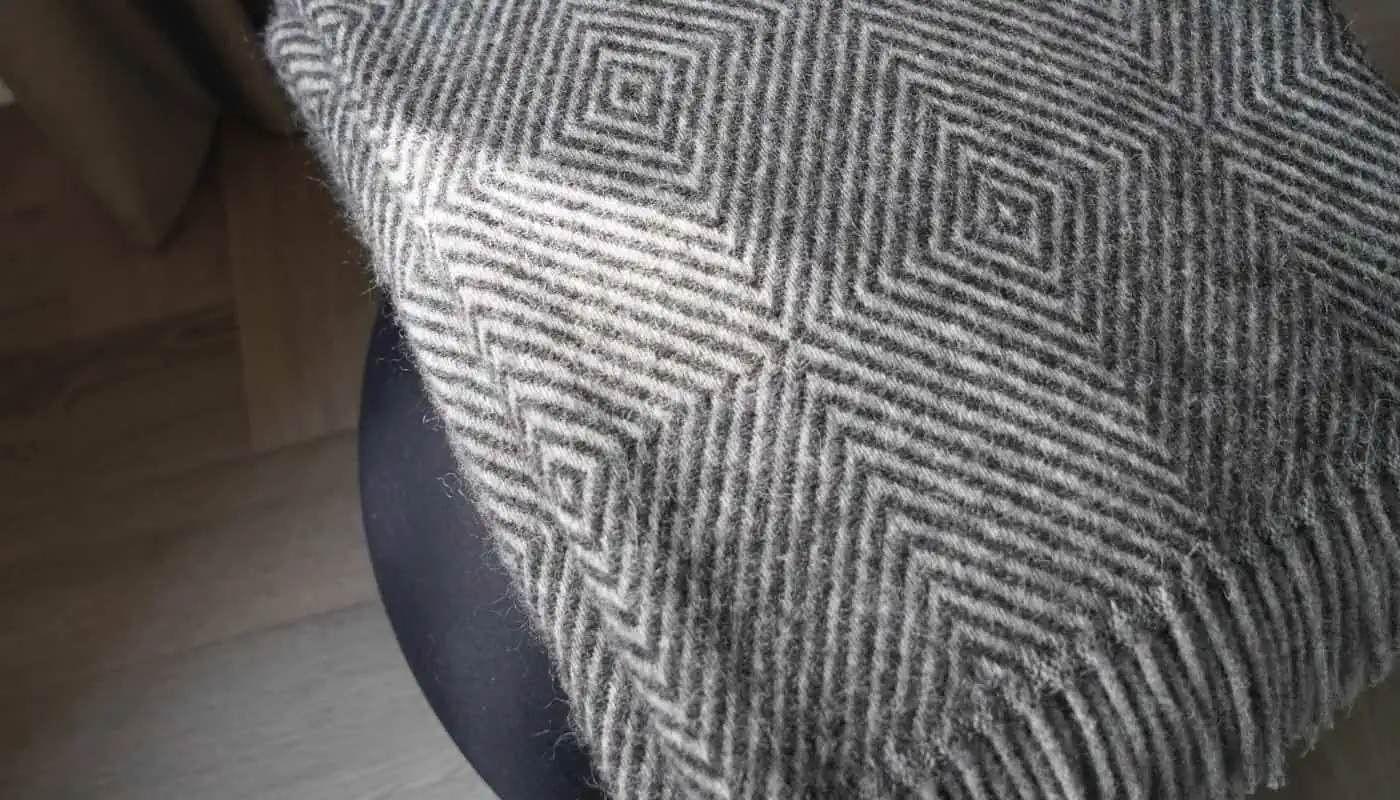 Dane diamond pattern so cosy soft Scandinavian wool throw blanket