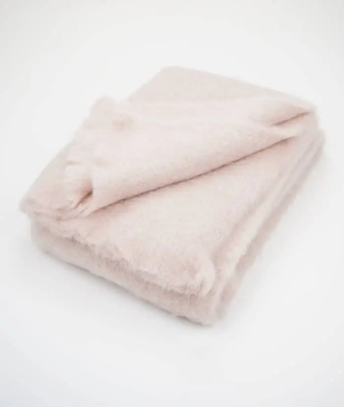 Lisos So Cosy Fluffy Mohair Wool Blanket Throw