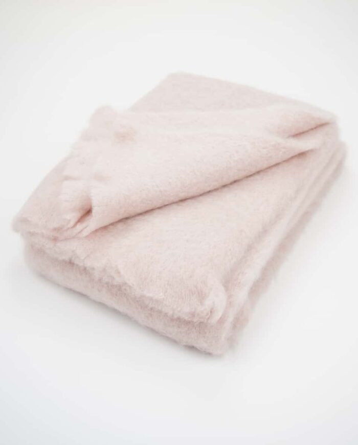 Lisos So Cosy Fluffy Mohair Wool Blanket Throw