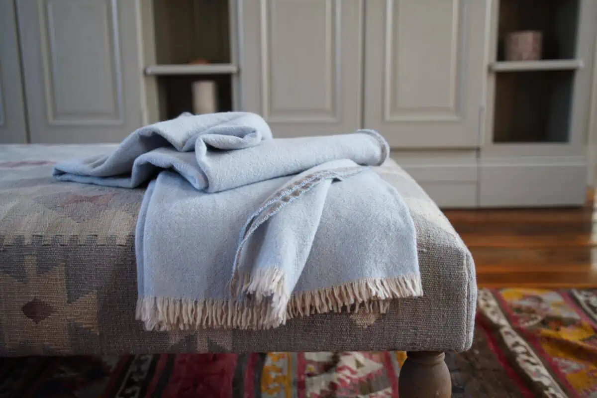 Luxury merino wool and cashmere wrap shawl