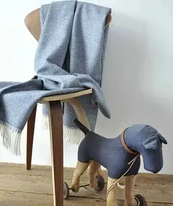 Baby alpaca throw blanket