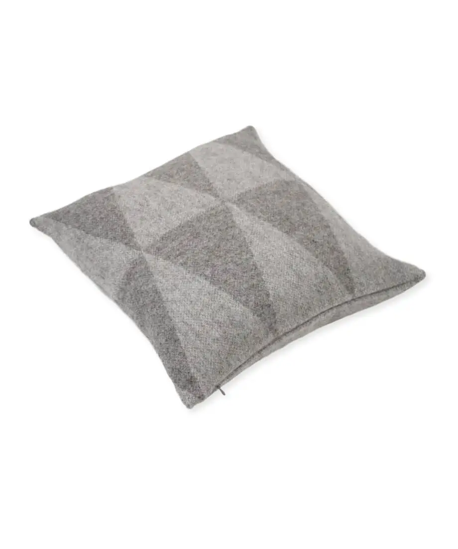 enya grey scandinavian pure wool cushion
