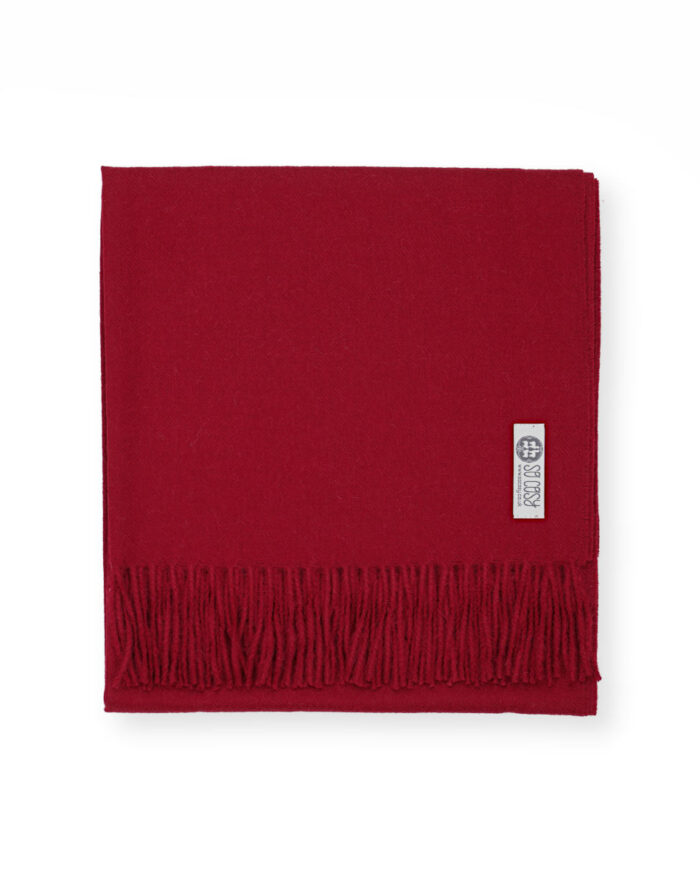 Lilly so cosy baby alpaca wool wrap scarf shawl in persian red colour