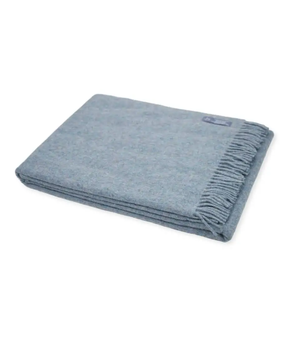 pico ashley blue recycled fibre blanket