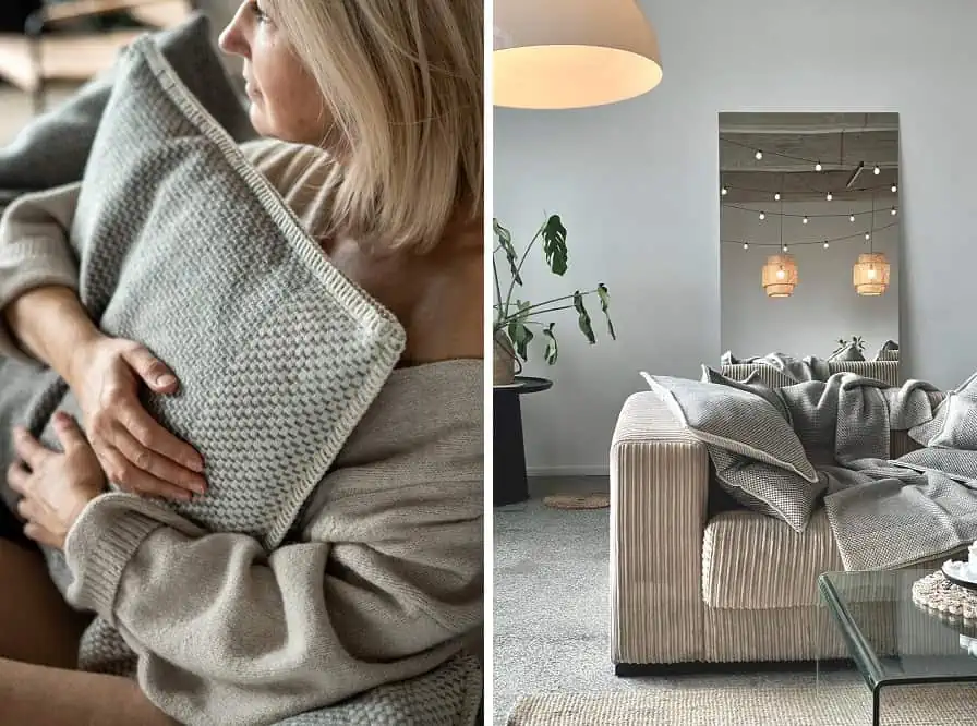 Cosy cushions and throws