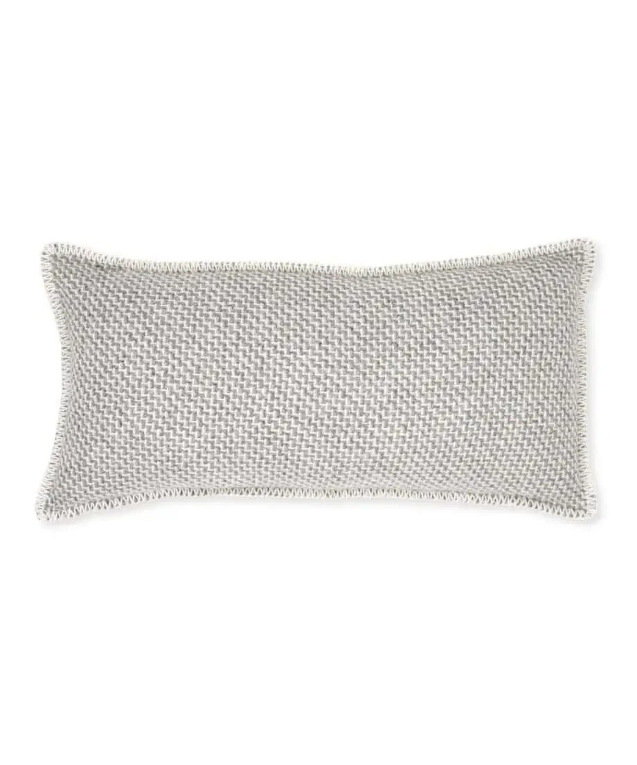 Derby pure new wool zig zag pattern landscape shape cushion