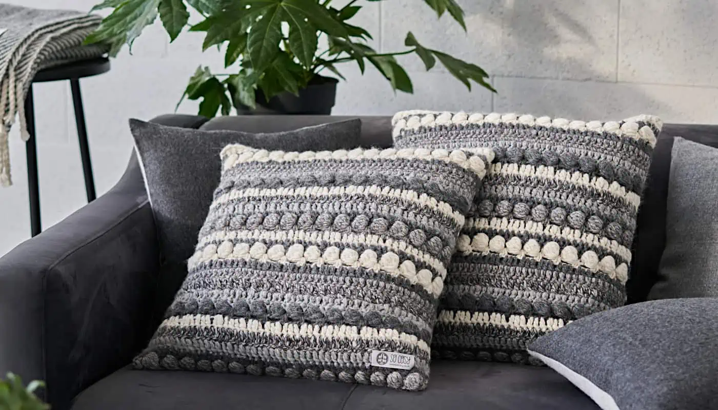 Lima alpaca and lambswool grey so cosy cushion