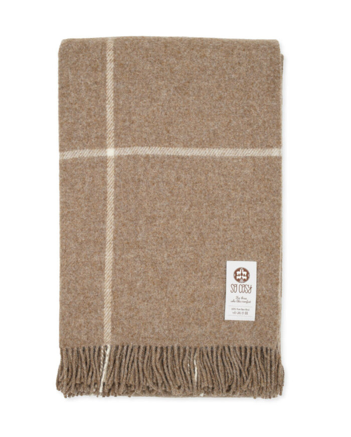 Davian pure new wool largeg blanket throw