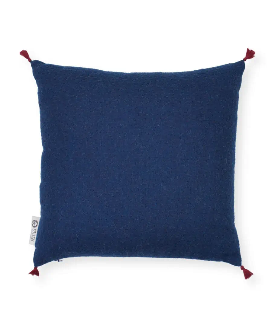 Calloa midnight blue baby alpaca wool cushion
