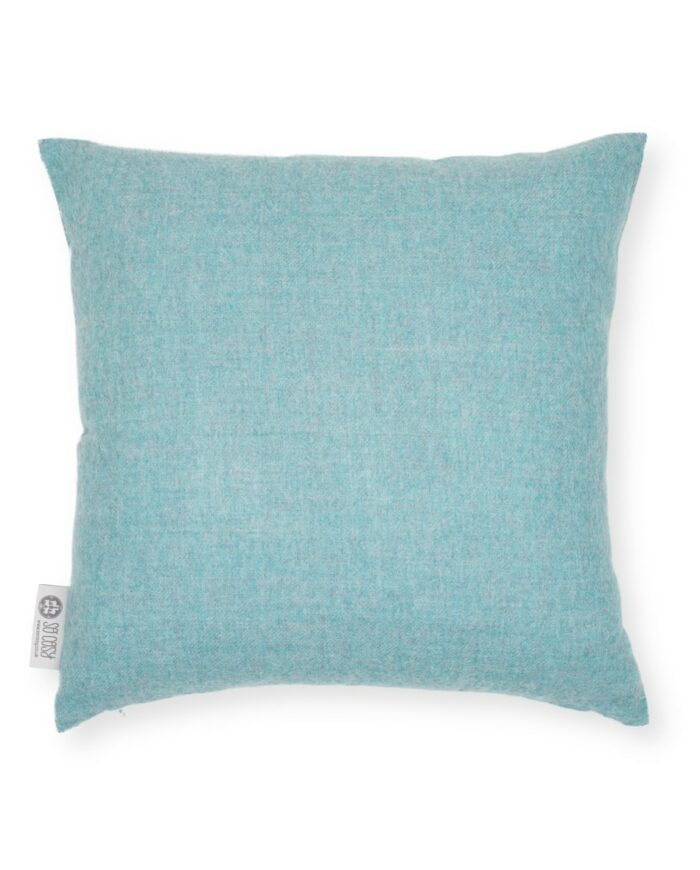 Emma so cosy baby alpaca wool cushion in pastel blue