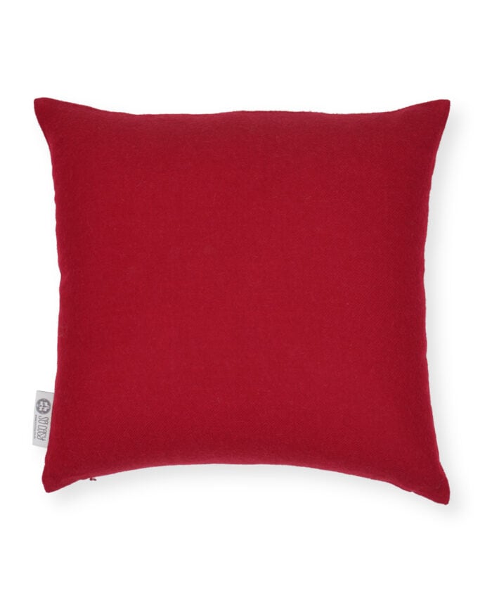 Emma so cosy baby alpaca wool cushion in Persian Red