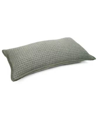 Dakota green grey taupe colour landscape merino wool cushion